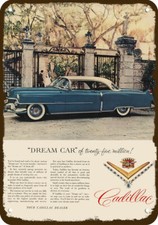 1954 CADILLAC SERIES 62 Coupe Deville Car Vnt-Look DECORATIVE REPLICA METAL SIGN