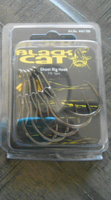 Black Cat Ghost Rig Hook Black Gr.7/0 Nickel Wels Waller