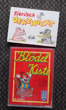 2 gry: pudełko na bloki FX-Schmid (120 pytań quizowych) AnimalVerwickt (Uli Stein)