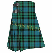 Scottish Handmade Clan Mackay Ancient 8-yard Traditional Tartan Kilt For Men