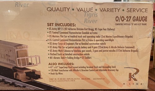 K-Line~K-1308~Operation Iraqi Freedom Train Set~New Unopened - Picture 9 of 14