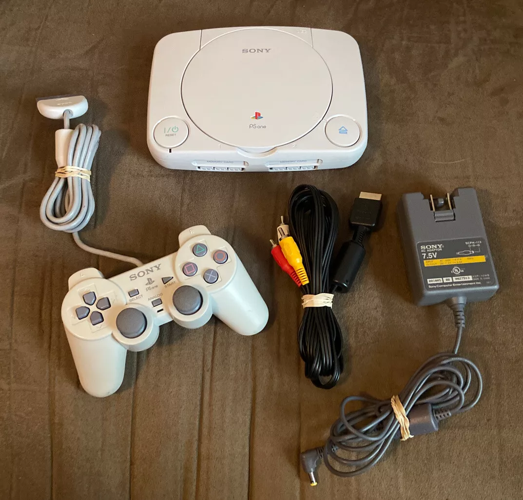 Sony Playstation 1 PSOne Slim Console Complete White