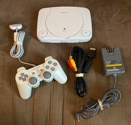 Official Sony PlayStation 1 PS1 Slim PSone Console Complete w Controller! ~ LQQK
