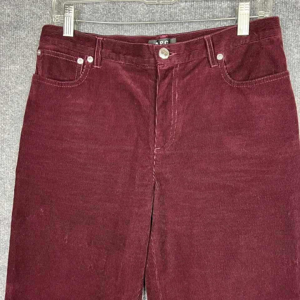A.P.C. Pantalones para mujer Rue Madame Paris de pana 100 % algodón talla 28 Foto 2 de 4