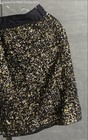 Club Monaco Women's Black Gold Sequin Mini Skirt Metallic Sparkly Party Sz 0 — photo 2