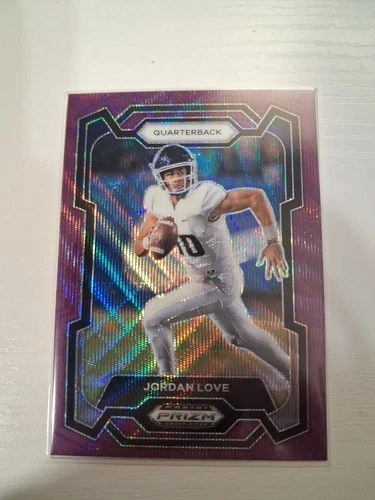 2024 Panini Prizm Draft Picks - Jordan Love #48 Purple Wave Prizm