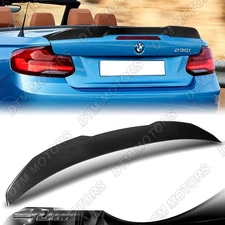 For 15-21 BMW 2-Series F23 Convertible Carbon Painted Trunk Spoiler Wing W-Power