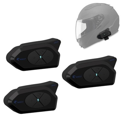 Set 3x Intercom Motorrad Bluetooth Kommunikationssystem GoCom4 IP65
