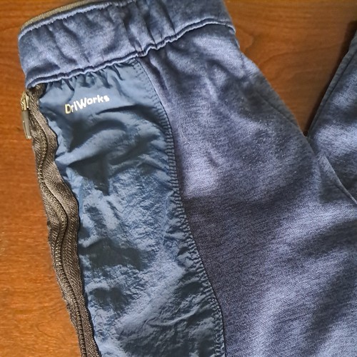 Boys Driworks Athletic Pants With Pockets Blue Athletic Works Pants - Picture 2 of 5