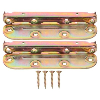  2 Sets Bettgitterverbinder aus Metall   Bettgitterhaken, Rahmenbefestigungen,