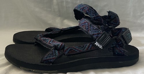 Teva Hiking Outdoor men's Sandals Blue/Black Size US 12 - Picture 2 of 5
