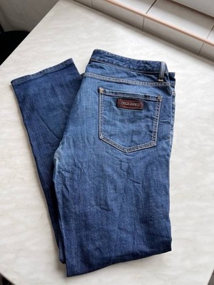Vintage Dsquared2 Wash Blue Distressed Size 56 Man Jeans Y2K LGB Glamour Style
