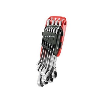 Facom 467B.JP10PB 10-teiliger Ratschen-Kombinationsschlüsselsatz