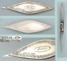 Antique Sterling Silver Tatting Shuttle by Webster Co. * Circa 1900s