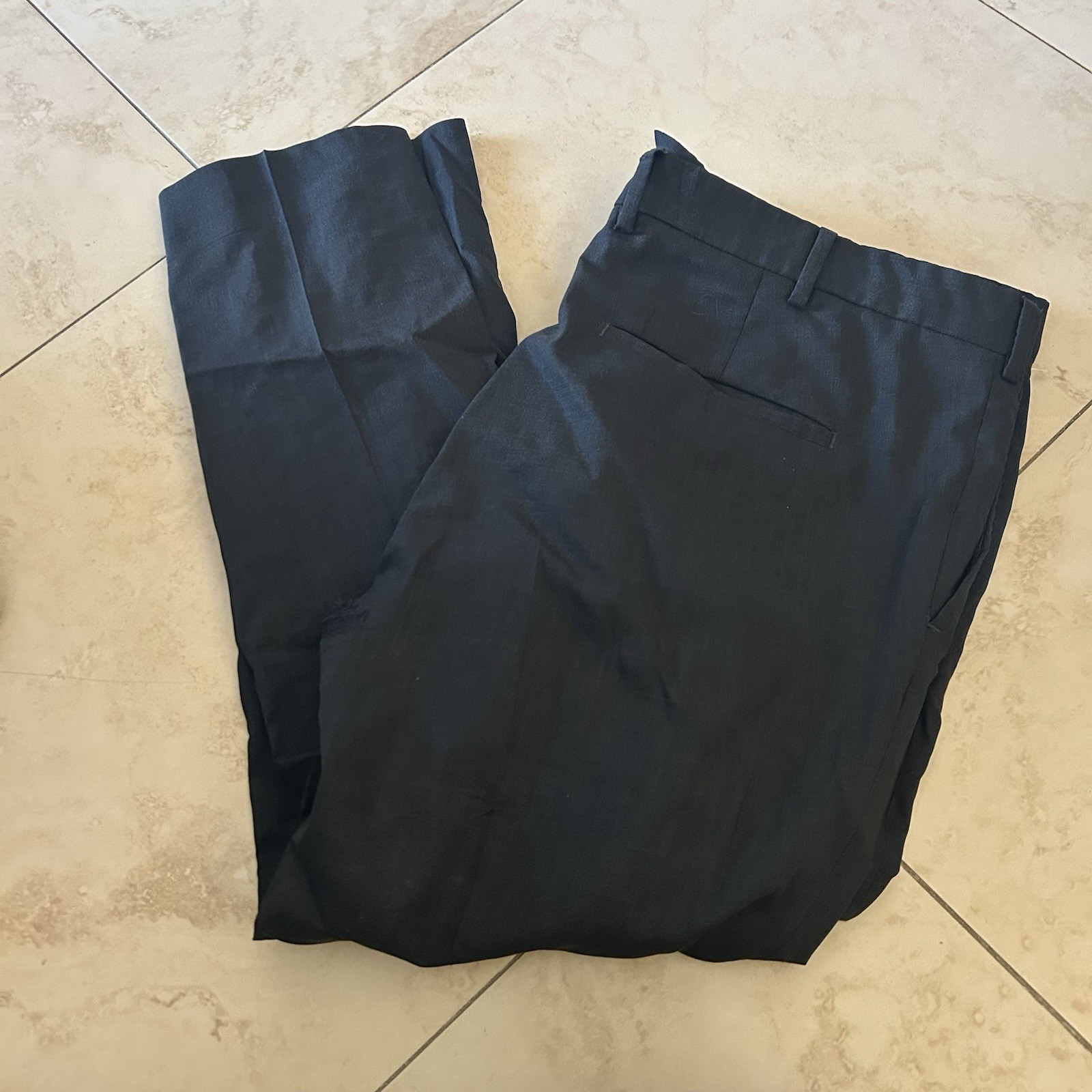 Louis Vuitton Men’s Uniform 100% Virgin Wool Cigarette Pants Size 50 34x28