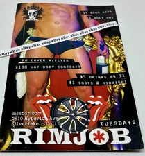MJ's Gay Bar RimJob Tuesdays 2810 Hyperion Ave Los Angeles Silver Lake Flyer