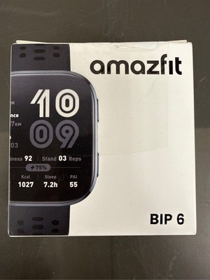 Amazfit Bip 6 Smart Watch 46mm, Black