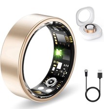 Smart Ring for Men and Women, Smart Ring Fitness Health Tracker Sz 10 Silver