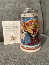 1996 Anheuser Busch Collectors Club Membership Stein – World’s Largest Brewer