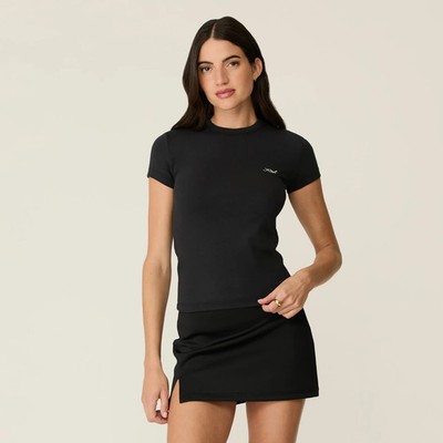 NEW  Kith Women Mulberry IV Tee Shirt Top Black