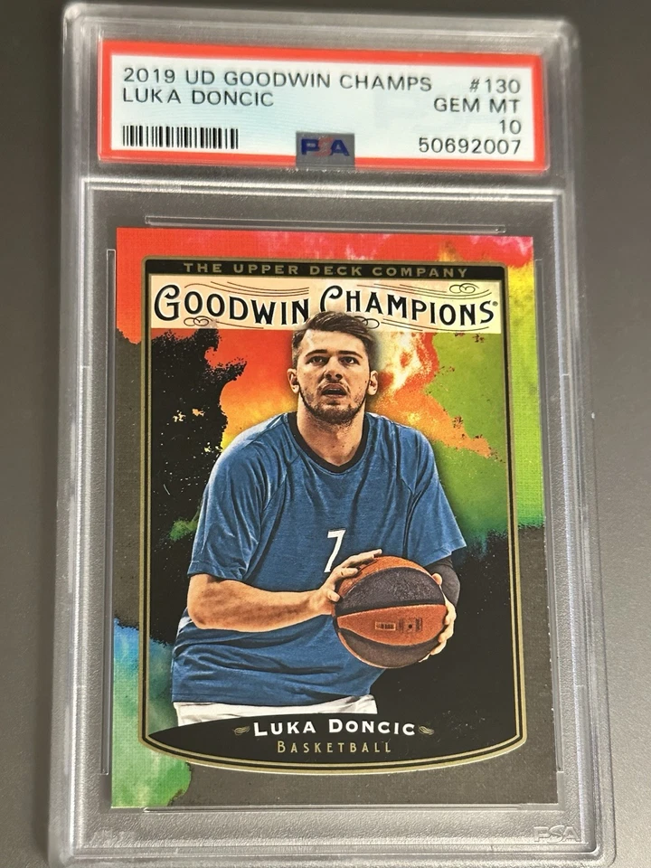 💎2019 Luka Doncic UPPER DECK GOODWIN COLOR SPLASH TIE DYE RC #130 PSA 10 prizm - Imagem 4 de 4
