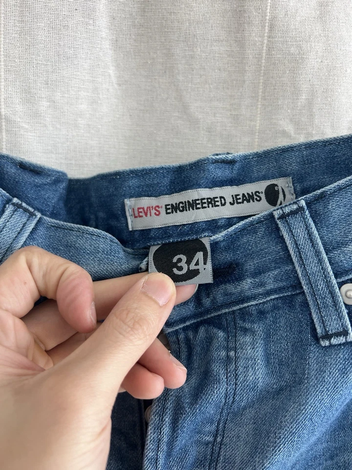 Levis Engineered Jeans Buckleback Tag W34 Actual 36x33 - Image 4 of 4