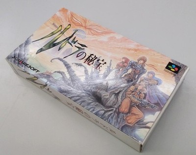Squaresoft Rudra's Treasure SFC Videospiel Cartridge