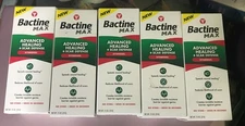 Bactine Max Advanced Healing +Scar Defense Hydrogel 0.75 OZ Each Lot Of 5