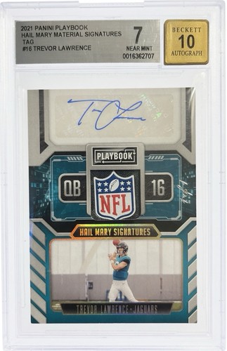 1/1 Trevor Lawrence Rookie Jersey Patch Shield Logo Man BGS 10 AUTO Jaguars 🔥