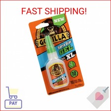 Gorilla Super Glue Gel XL, Clear Glue, 25 Gram Pack of 1 - All Purpose and Fas