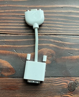 Genuine Apple Mac Male DVI to VGA Monitor Video Adapter Cable (DVI-I to VGA)