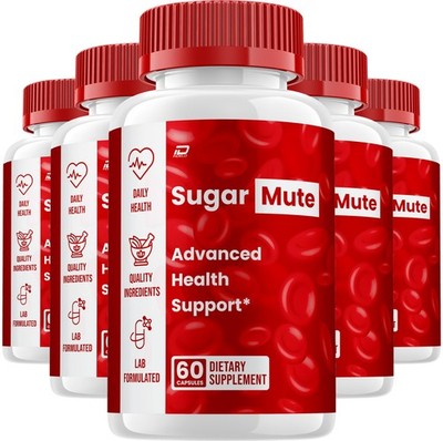 (5 Pack) Sugar Mute Capsules   SugarMute Natural Blend Glycogen Support