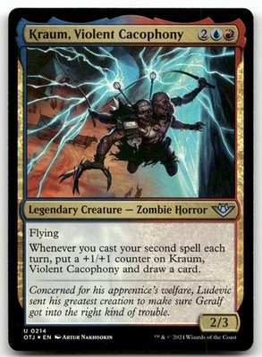 Kraum, Violent Cacophony #214 (Foil) (NM) Thunder Junction OTJ Magic MTG