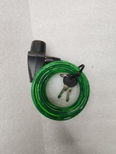 Cable Lock 6ft Green W/ 2 Keys