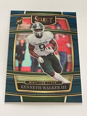 2022 Panini Select Draft Picks Concourse Kenneth Walker III #15 Retail Blue RC