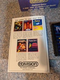 Atari 2600 Extremely Rare Homebrew 2004 Power Off Ebivision CIB Complete