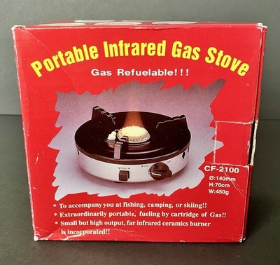 Butane  Portable Infrared Gas Stove Portable 5'' Diameter Mini CF-2100 Refuelable
