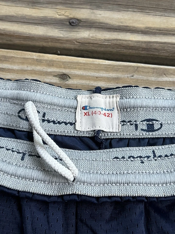 Vintage 2001 XFL Los Angeles Xtreme Champion Shorts Adult XL Blue Y2K Nylon LA - Image 4 of 4