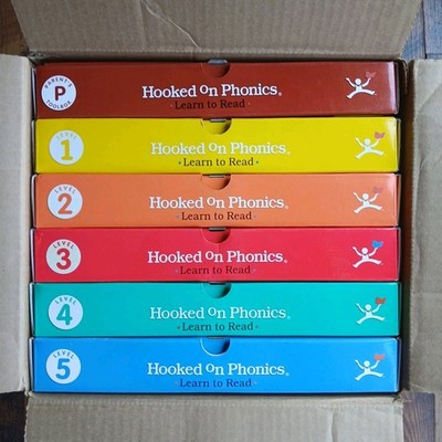 Hooked on Phonics Learn To Read Levels 1-5 Complete Box Set + Companion Books