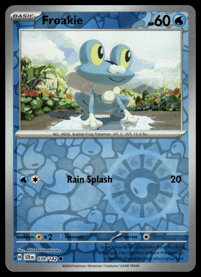 Froakie SV07: Stellar Crown #039/142 Reverse Holo NM