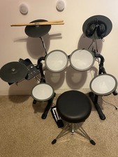 Gear4music VISIONDRUM Electronic Drum Kit with Stool, Headphones And Drum Sticks