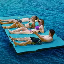 VOS Tahoe Premium Oversized Floating Water Mats 6'x6' Perfect for Lake/Pool