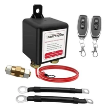 Side Post Remote Battery Disconnect Switch 12V, 250A Remote Battery Kill Switch