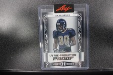 2024 LEAF PRE PRODUCTION PROOF ISAAC BRUCE SPORTS HEROES 1/1