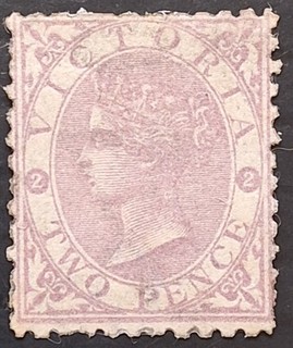 1871 Victoria Australia 2d Dl Llc mauve DeLaRue QV stamp P12 WMK V/Crn Mint £150