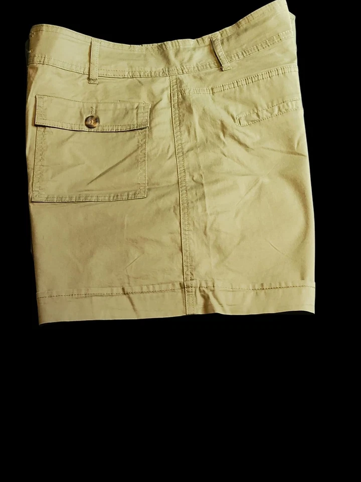 Kensie Jeans 女式卡其色斜纹短裤 12/31 码 — 第 3/4 张图片