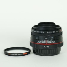 Near Mint Pentax HD PENTAX-DA 15mm F4 ED AL Limited Lens for Pentax K 026
