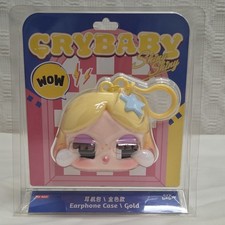     Authentic Pop Mart CRYBABY SHINY SHINY Series Earphone Case  GOLD  