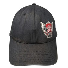 Flexfit By Yupoong Fitted Baseball Cap Black One Size Embroidered Lightweight