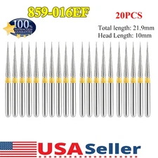 20PCS Multi-use Diamond Bur FG 859 016EF Round End Taper Coarse Grit High Speed